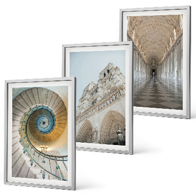 Set 3 slike u okviru Spiralno stubište pročelja katedrale