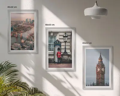Slika Londonski most i Big Ben triptih u okviru