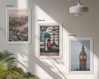 Slika Londonski most i Big Ben triptih u okviru