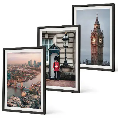 Slika Londonski most i Big Ben triptih u okviru