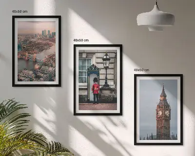 Slika Londonski most i Big Ben triptih u okviru