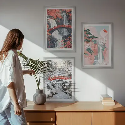 Slapovi godišnjih doba zidna galerija