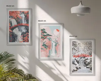 Slapovi godišnjih doba zidna galerija