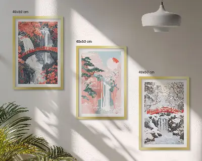 Slapovi godišnjih doba zidna galerija