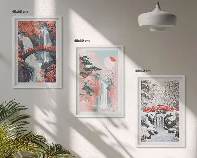Slapovi godišnjih doba zidna galerija