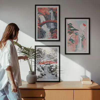 Slapovi godišnjih doba zidna galerija