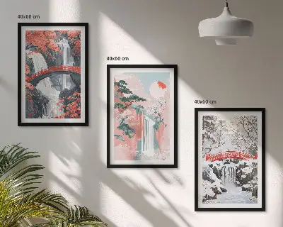 Slapovi godišnjih doba zidna galerija