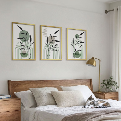 Zidna galerija Boho biljne kompozicije