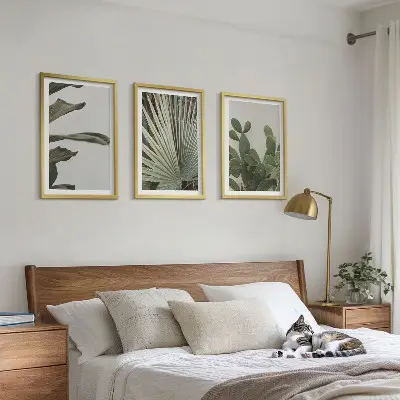 Zidna galerija pastelno lišće tropskih biljaka