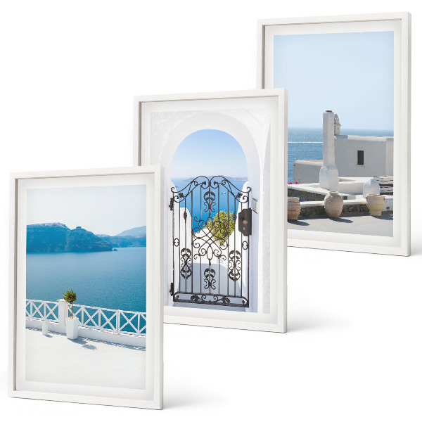 Set 3 slike u okviru Zgrade na Bijelom moru u Grčkoj