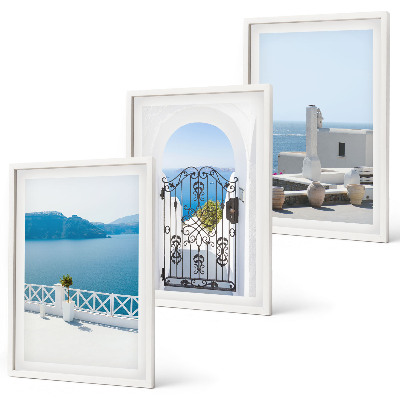 Set 3 slike u okviru Zgrade na Bijelom moru u Grčkoj