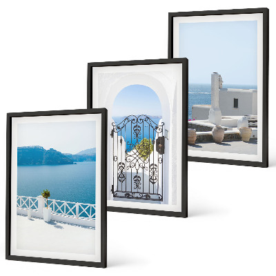 Set 3 slike u okviru Zgrade na Bijelom moru u Grčkoj