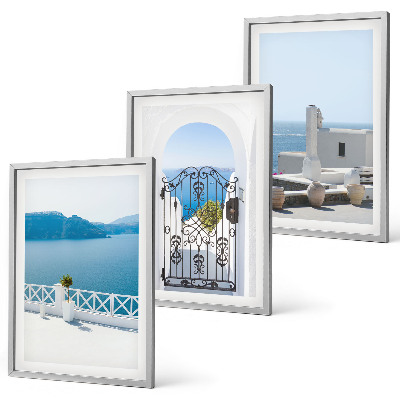 Set 3 slike u okviru Zgrade na Bijelom moru u Grčkoj