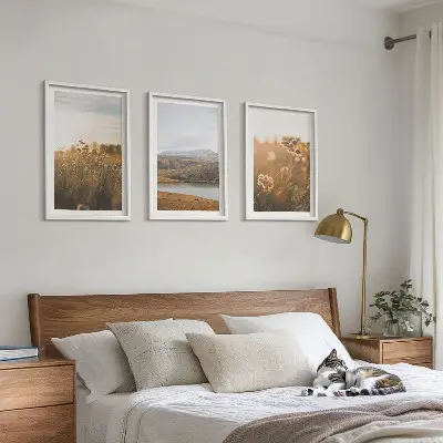 Zidna galerija krajolici s motivima livade, planina i jezera