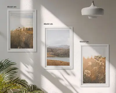 Zidna galerija krajolici s motivima livade, planina i jezera