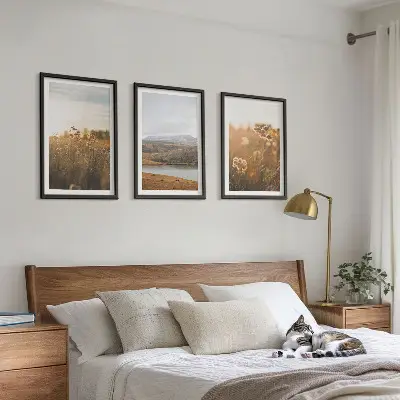 Zidna galerija krajolici s motivima livade, planina i jezera