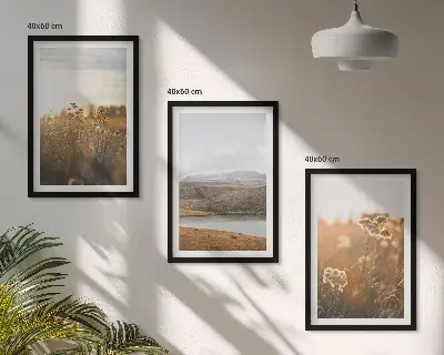 Zidna galerija krajolici s motivima livade, planina i jezera