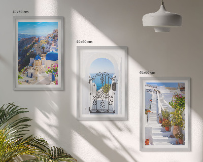 Triptih u okviru Arhitektura Santorinija u Oiji