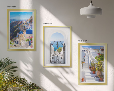 Triptih u okviru Arhitektura Santorinija u Oiji