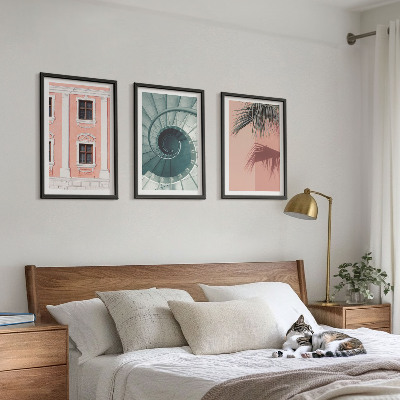 Set 3 slike u okviru Pastelna spiralna arhitektura