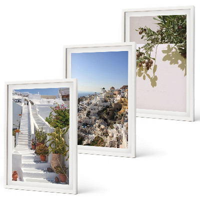Triptih u okviru Bijele stepenice, pogled na Santorini