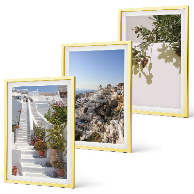 Triptih u okviru Bijele stepenice, pogled na Santorini