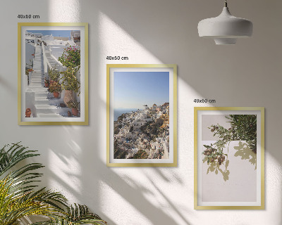 Triptih u okviru Bijele stepenice, pogled na Santorini