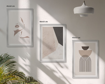 Zidna galerija Apstraktni oblici lica