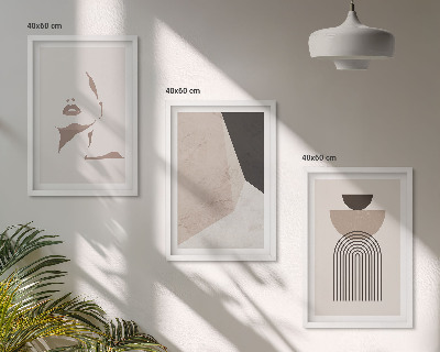 Zidna galerija Apstraktni oblici lica