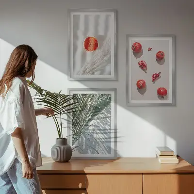 Blagdansko palmino voće set od 3 slike u okviru