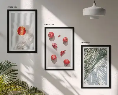 Blagdansko palmino voće set od 3 slike u okviru