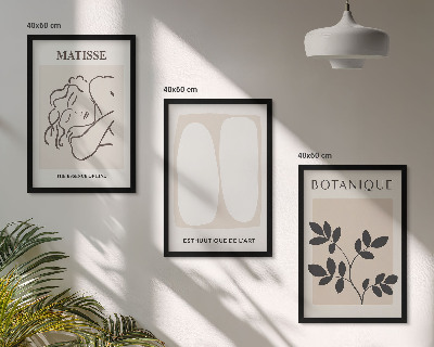Zidna galerija Matisseove elegantne biljne slike