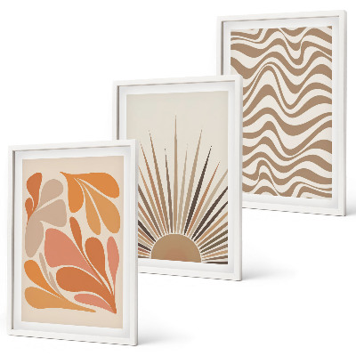 Zidna galerija Sun boho pastelni oblici