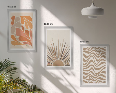 Zidna galerija Sun boho pastelni oblici