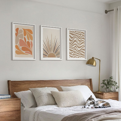 Zidna galerija Sun boho pastelni oblici