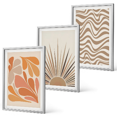Zidna galerija Sun boho pastelni oblici