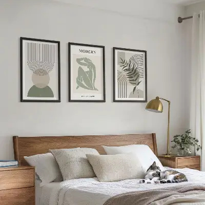 Set 3 slike s motivom biljaka u okviru