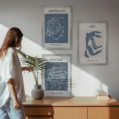 Zidna galerija elegantni apstraktni uzorci Matissea