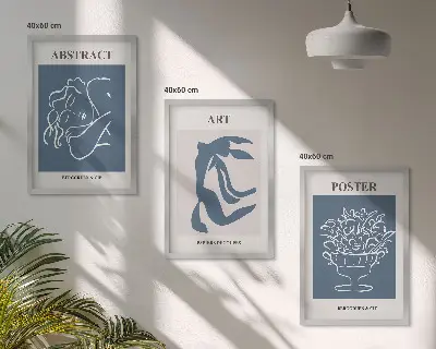 Zidna galerija elegantni apstraktni uzorci Matissea