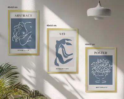 Zidna galerija elegantni apstraktni uzorci Matissea