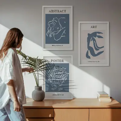 Zidna galerija elegantni apstraktni uzorci Matissea