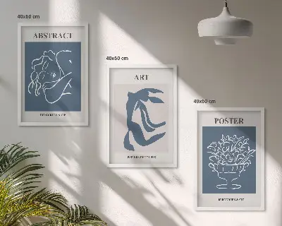 Zidna galerija elegantni apstraktni uzorci Matissea
