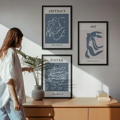 Zidna galerija elegantni apstraktni uzorci Matissea