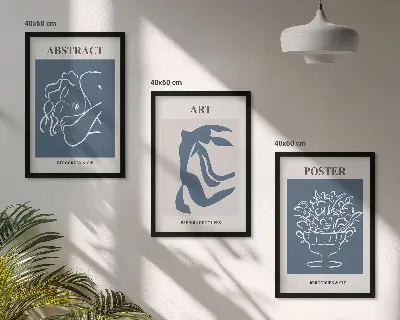 Zidna galerija elegantni apstraktni uzorci Matissea