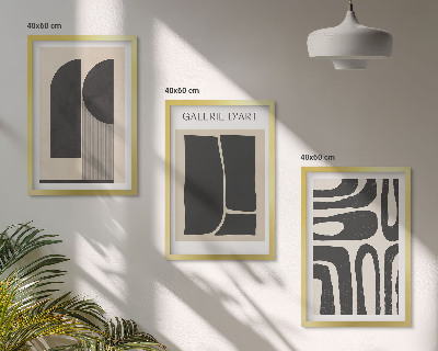 Zidna galerija Apstraktni minimalistički posteri