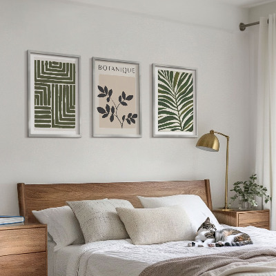 Set 3 slike u okviru Botanički boho minimalizam