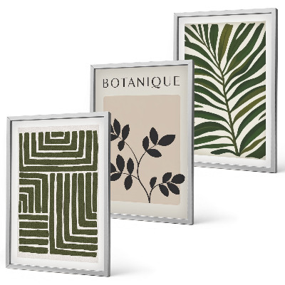 Set 3 slike u okviru Botanički boho minimalizam