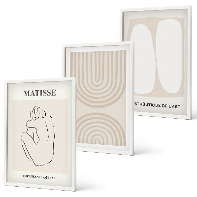 Set 3 slike u okviru Elegantne minimalističke linije