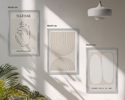 Set 3 slike u okviru Elegantne minimalističke linije