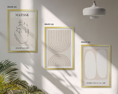 Set 3 slike u okviru Elegantne minimalističke linije